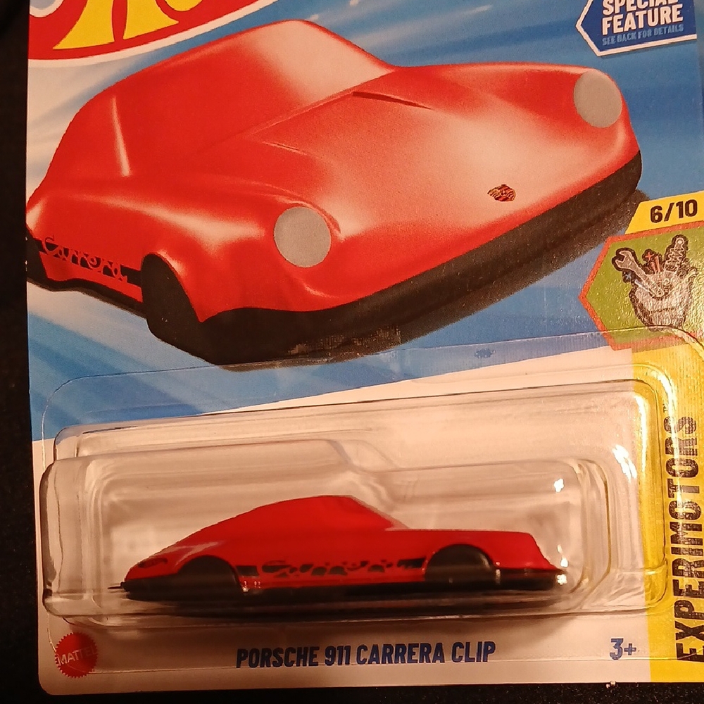 Hot Wheels Red Porsche 911 Carrera Clip. For Keys. Zipper Pull. ! BRACELET??